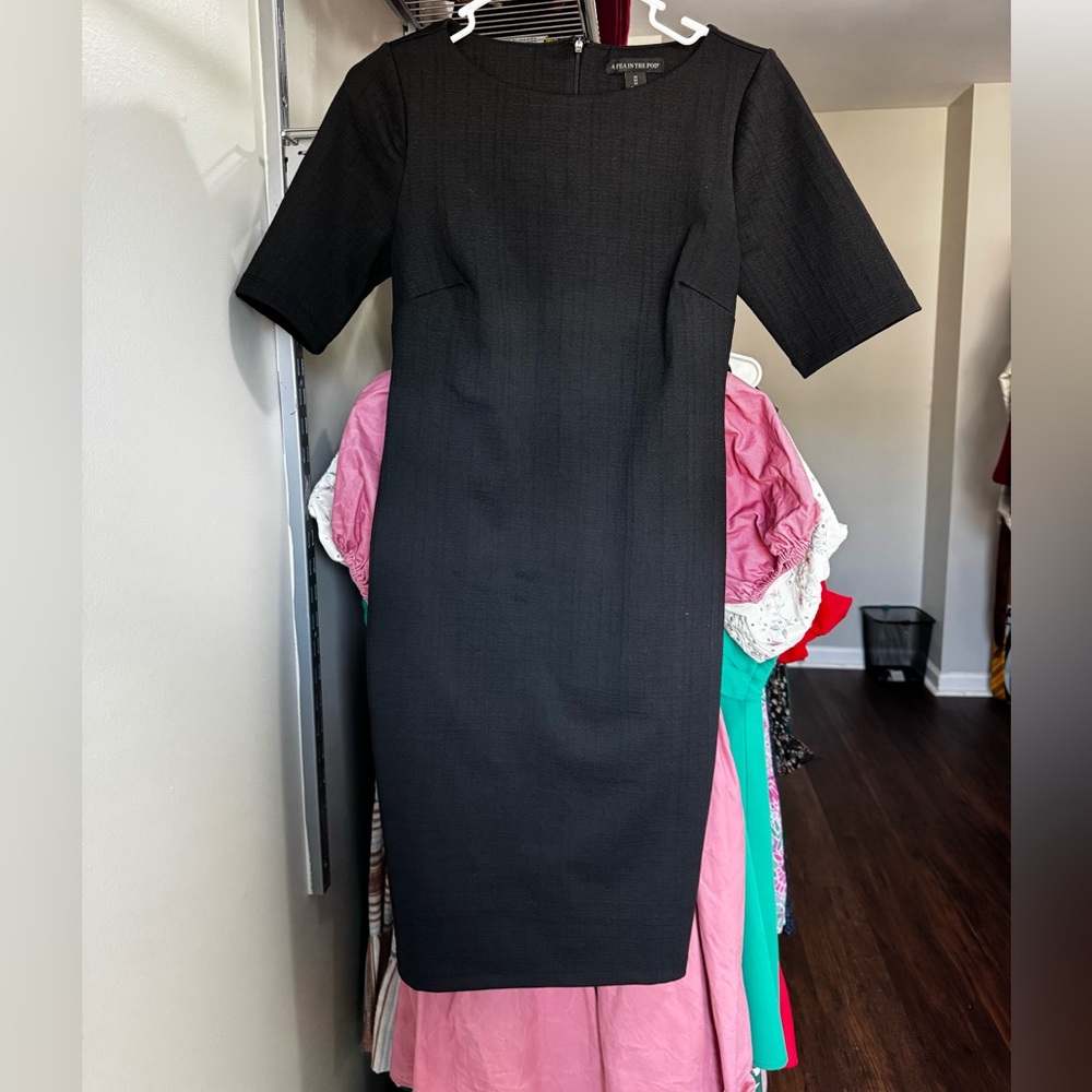 A Pea in the Pod Black Maternity Dress